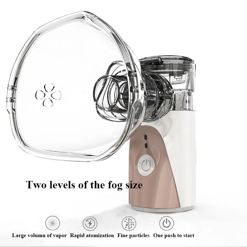 Health Care Mini Handheld portable Inhale Nebulizer silent Ultrasonic inalador nebulizador Children Adult Rechargeable Automizer
