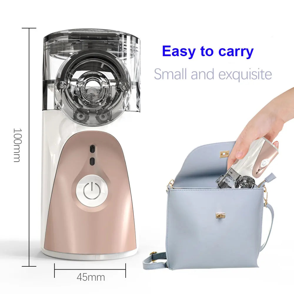 Health Care Mini Handheld portable Inhale Nebulizer silent Ultrasonic inalador nebulizador Children Adult Rechargeable Automizer